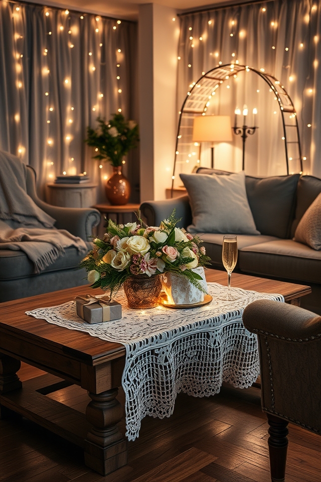 magical romantic ambiance illuminated