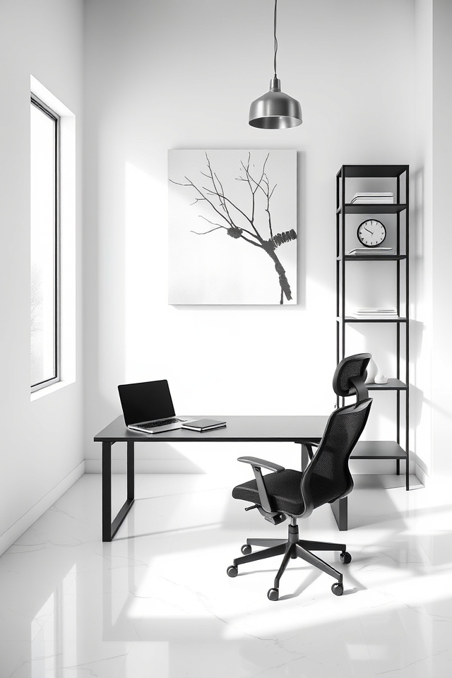 minimalist monochrome elegance focus
