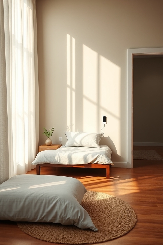 minimize bedroom digital clutter