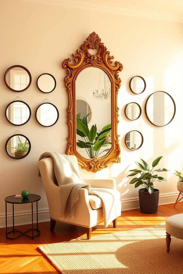 mirrors as elegant wall art