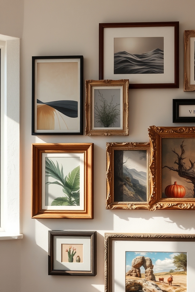 mixing frame styles creatively