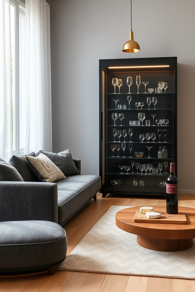modern glassware led display