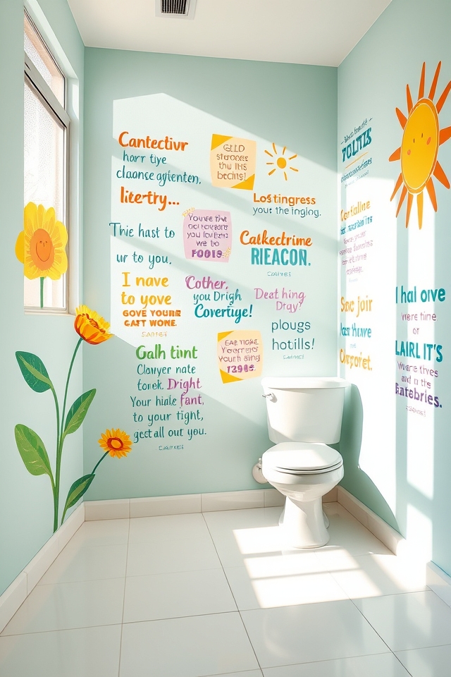 motivational bathroom wall quotes