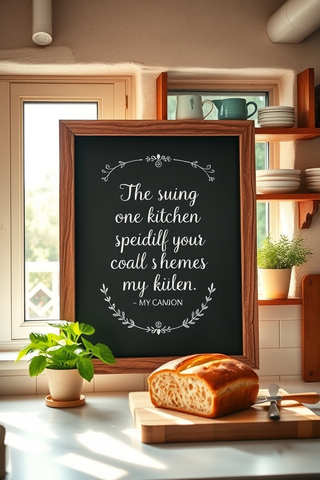 motivational kitchen quote boards