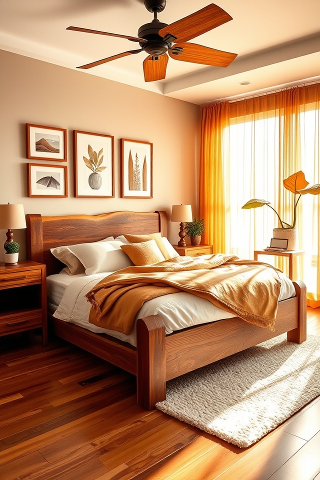 natural wood caramel decor