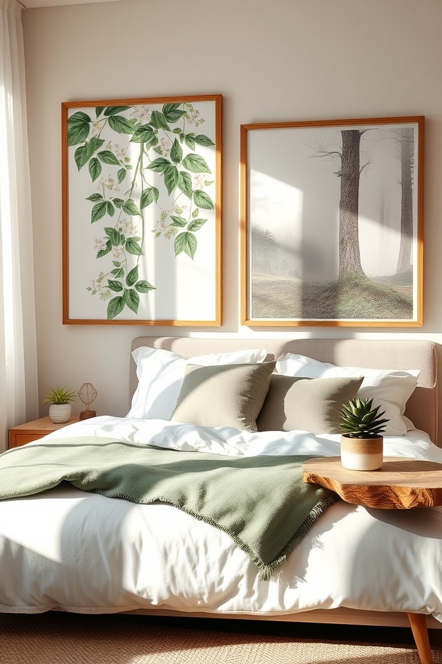 nature inspired bedroom decor
