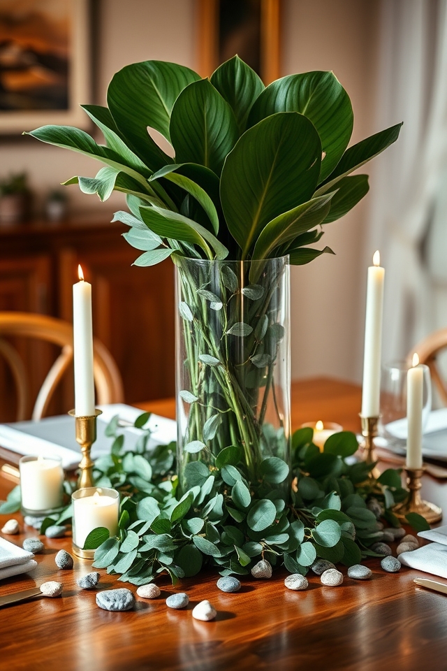nature inspired tabletop decor