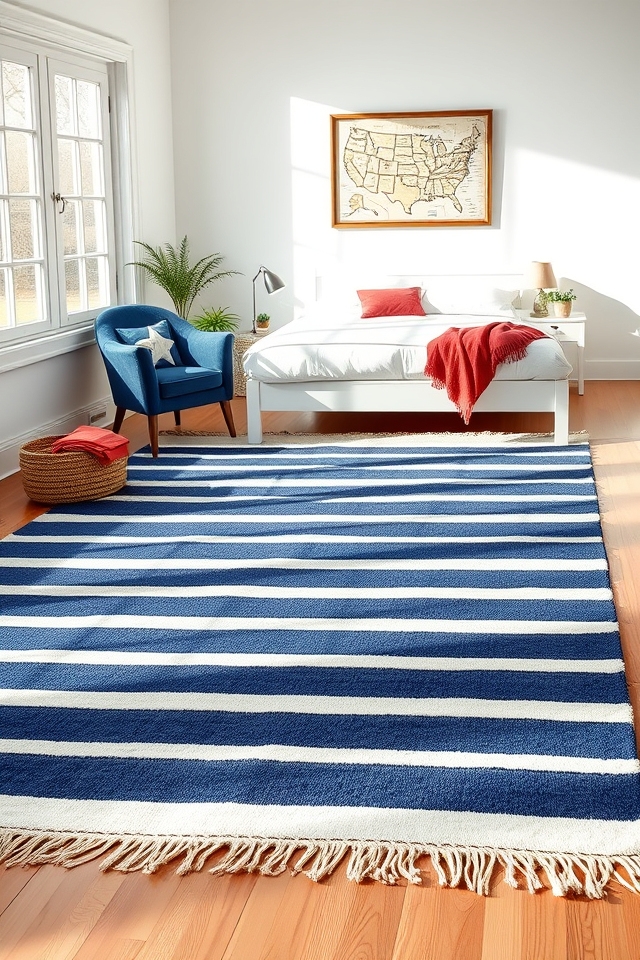 navy white nautical rug designs