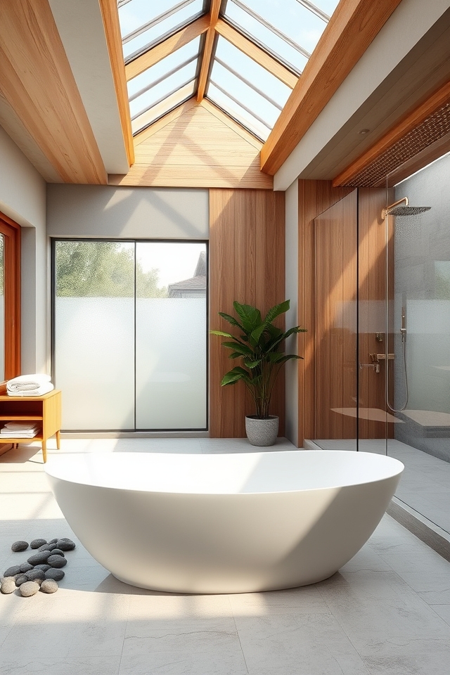 open airy bathroom design