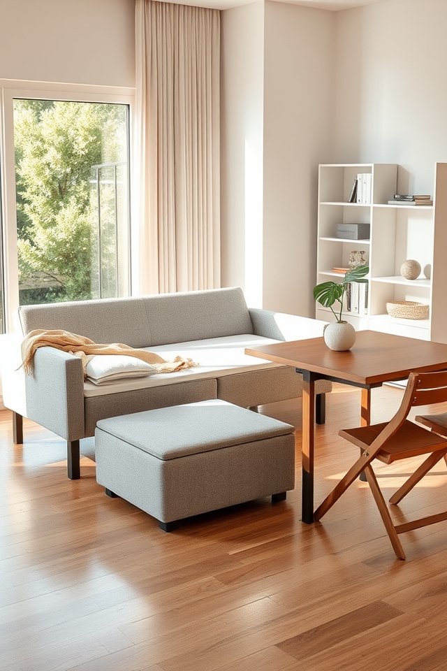 opt for multi functional furniture