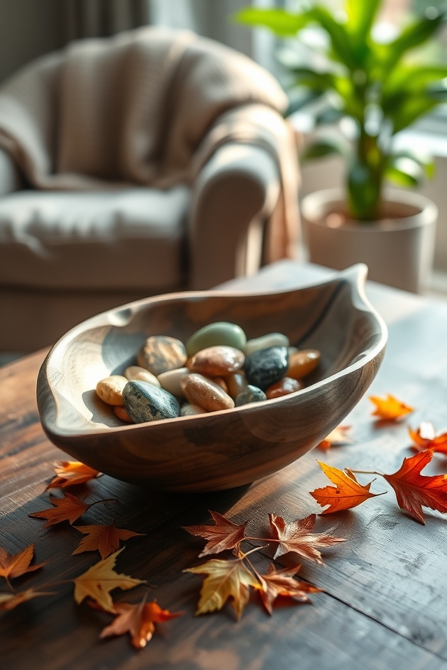 organic decorative storage bowls