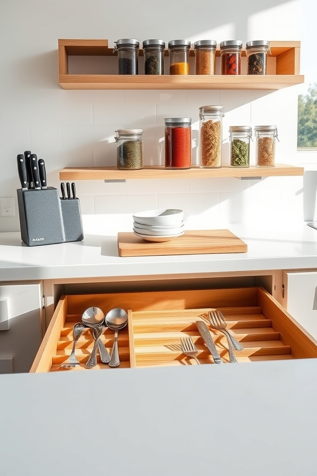 organize kitchen essentials efficiently