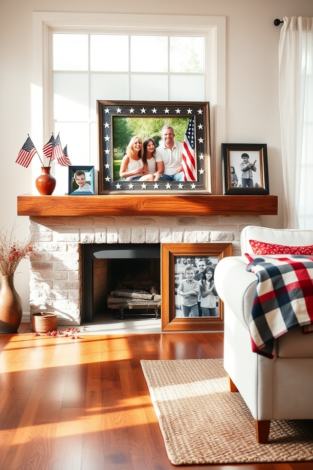 patriotic american flag frames