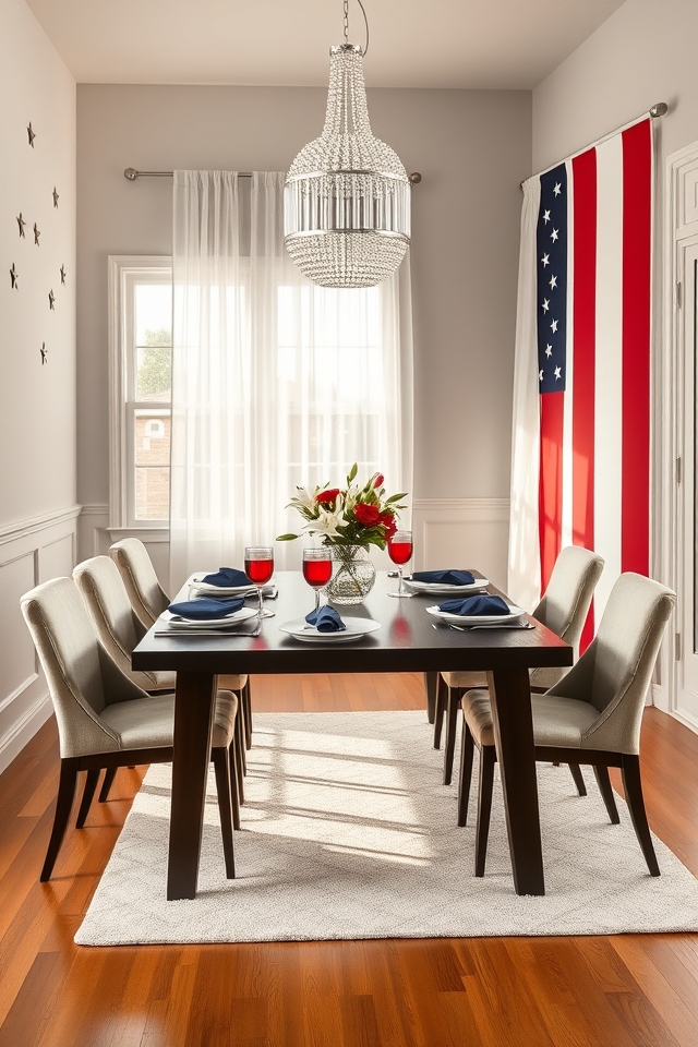 patriotic flag wall accents