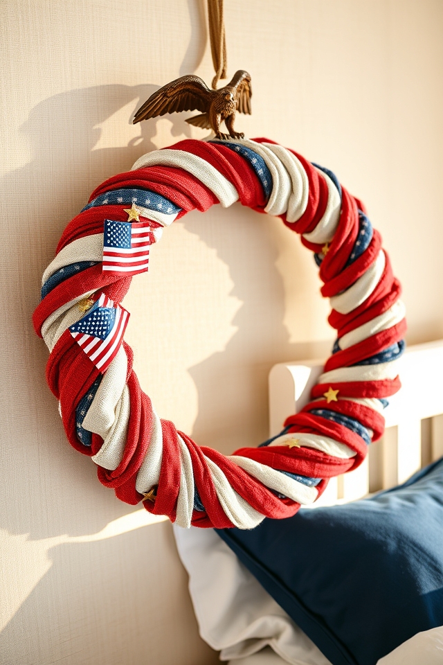 patriotic handmade symbol wreaths
