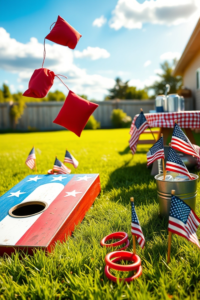 patriotic lawn games celebration