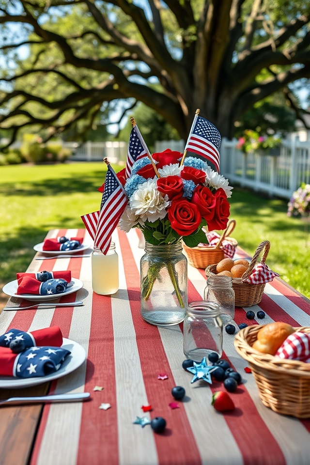 patriotic red white blue