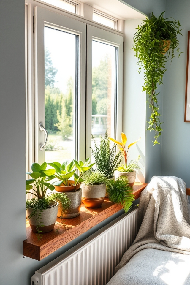 plants enhancing natural light