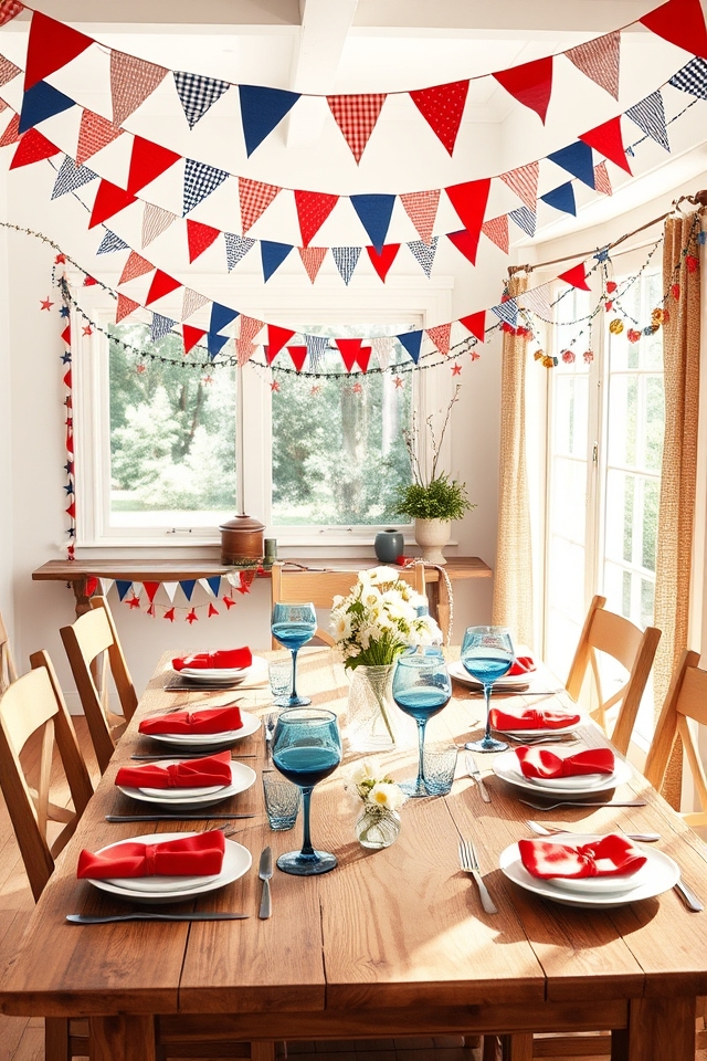 playful bunting and garlands