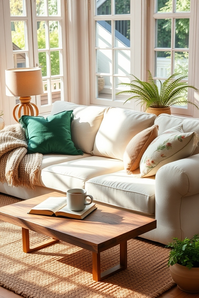 plush pillows enhance coziness
