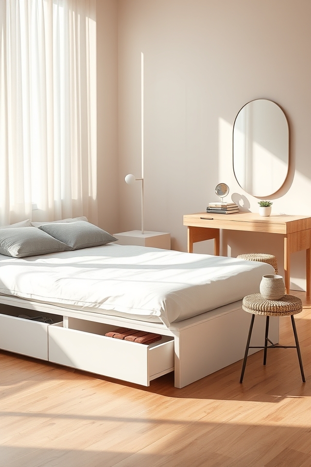 prioritize multi purpose bedroom furniture
