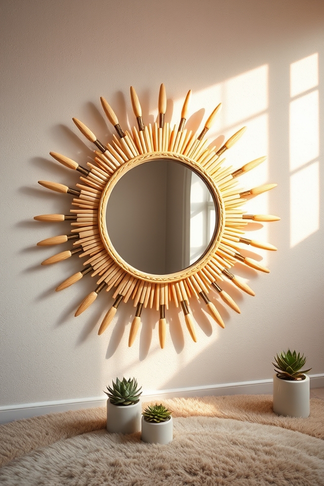radiant diy sunburst mirror
