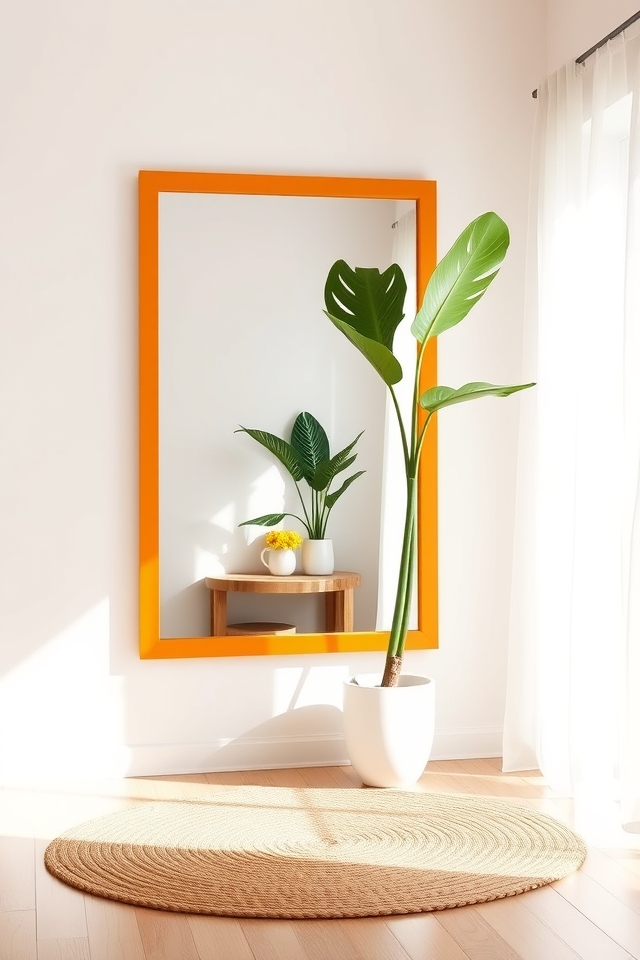 radiant mango mirror border