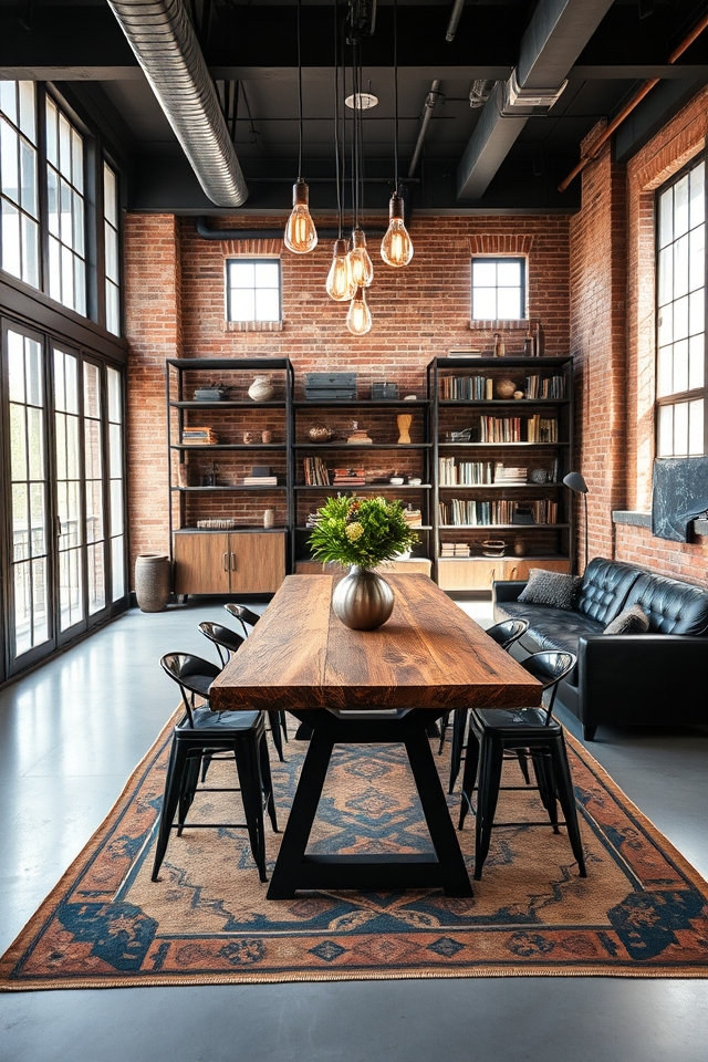 raw industrial furniture aesthetic