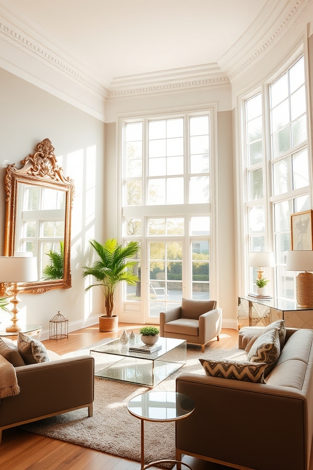 reflective elegance enhances space