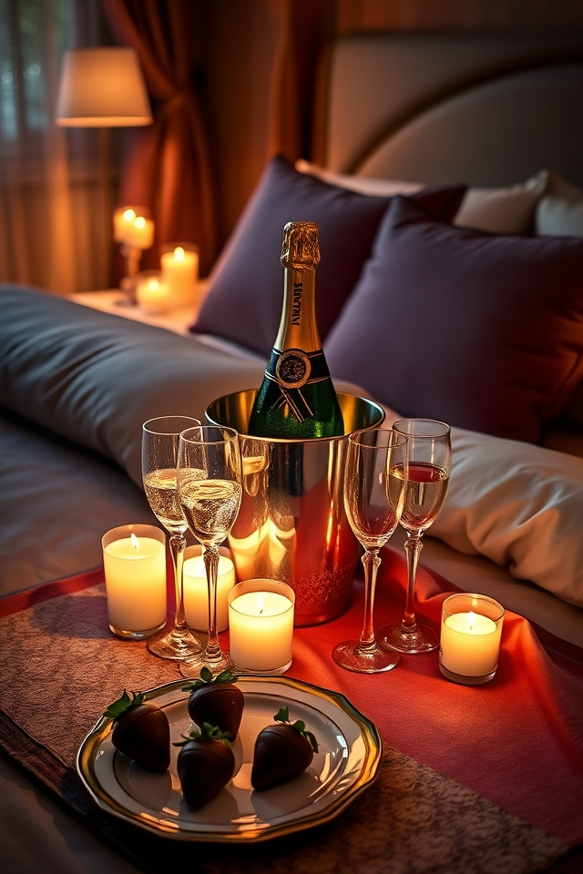 romantic champagne and pairing