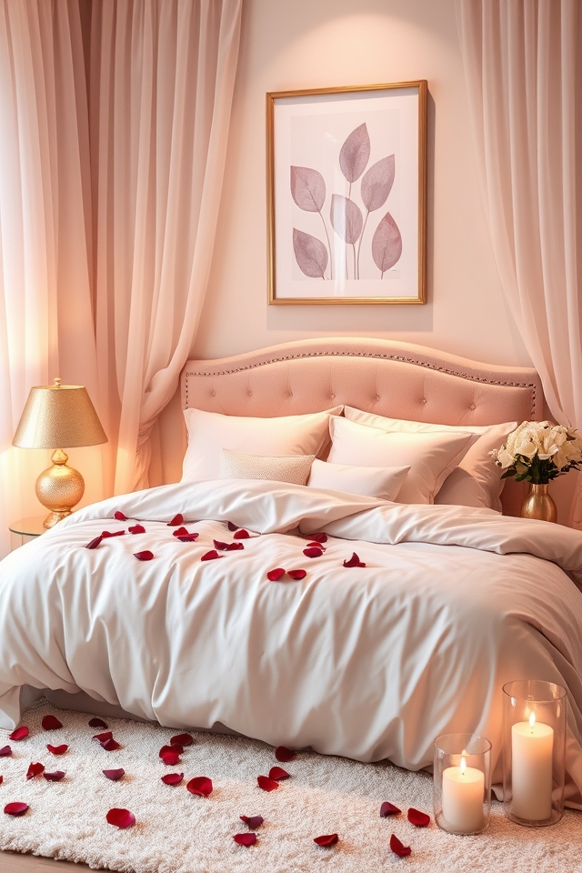 romantic color palette selection