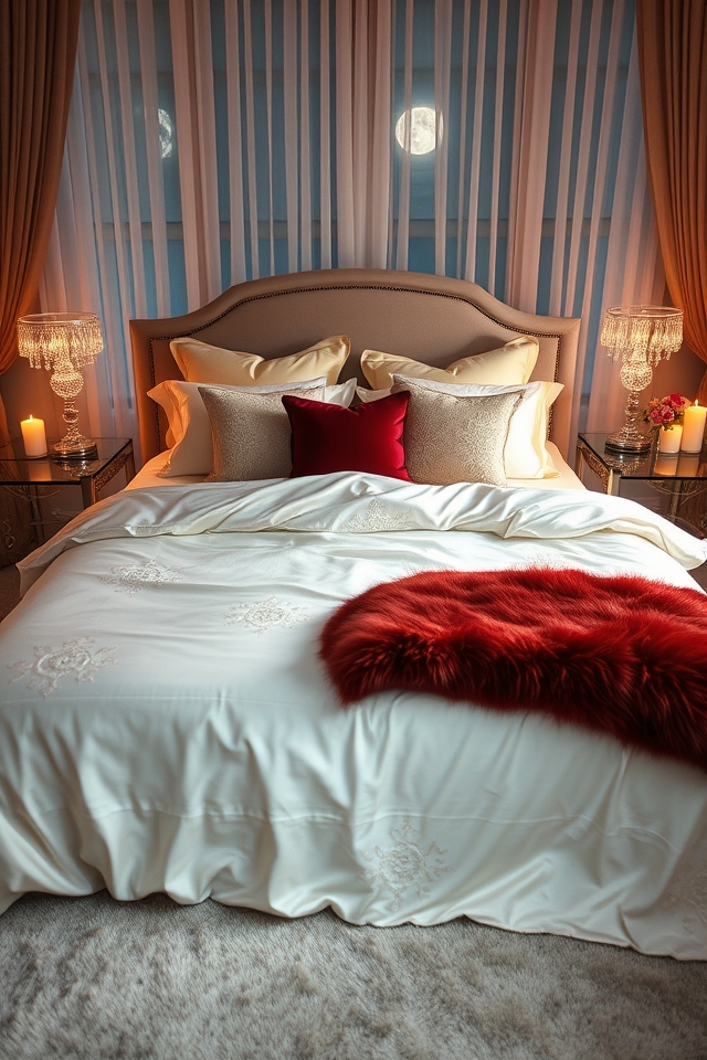 romantic luxurious bedding selection