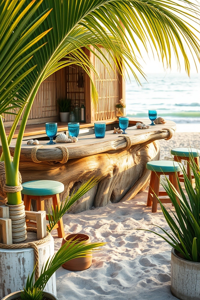 sandy nautical palm oasis