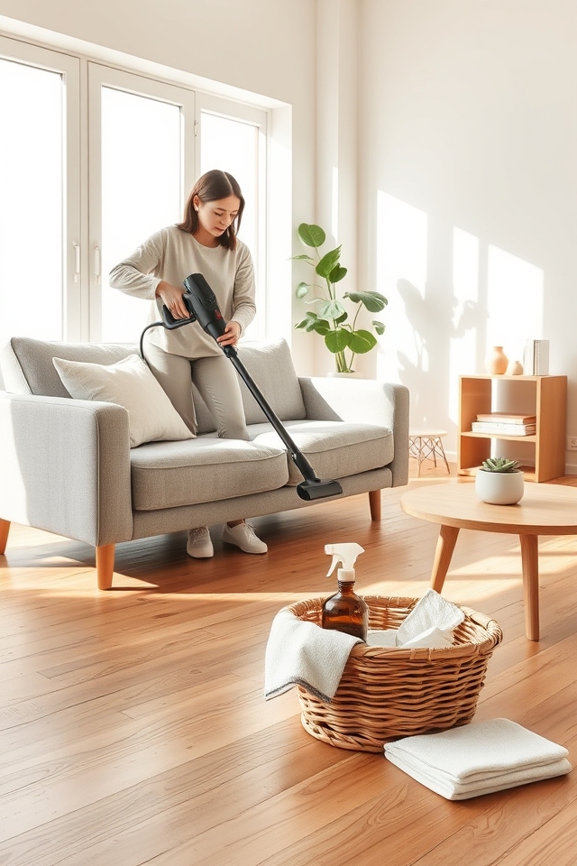 schedule regular minimalist cleaning