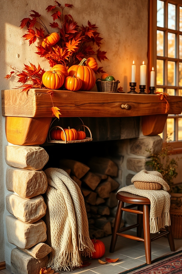 seasonal hearth decor ideas