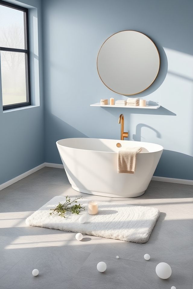 serene bathroom color palettes