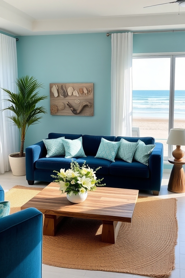 serene coastal living space