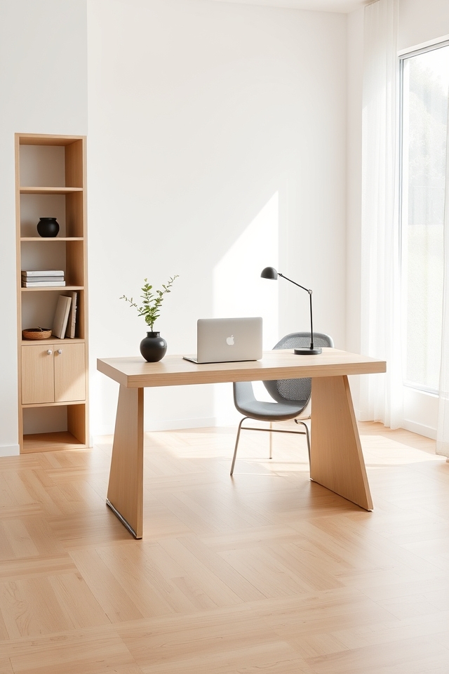serene minimalist productive spaces
