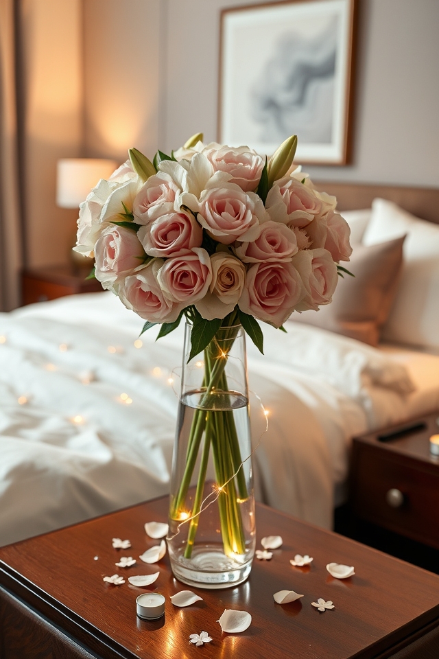 serene romantic flower arrangements