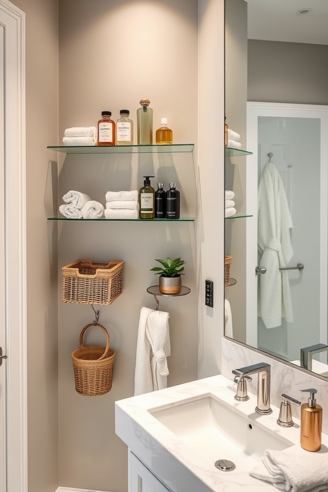 sleek wall mounted storage solutions