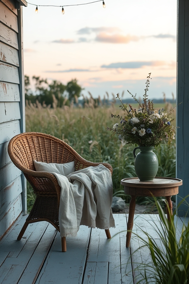 soft blue rustic tranquility