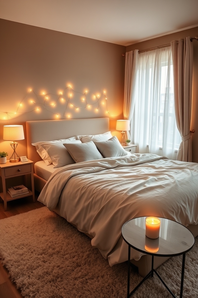 soft warm romantic lighting