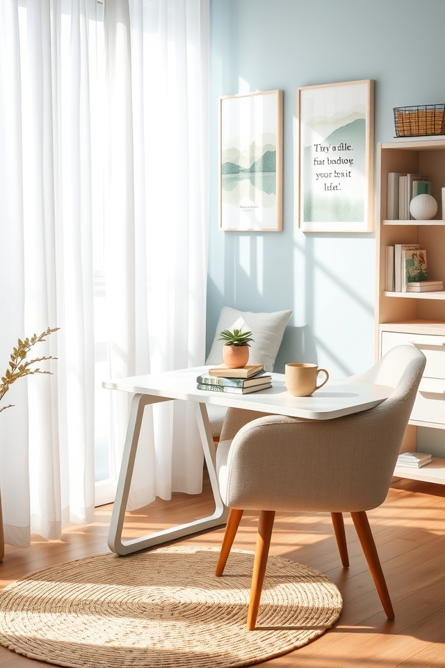 soothing study environment colors