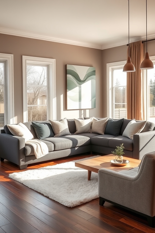 sophisticated calming interior palette