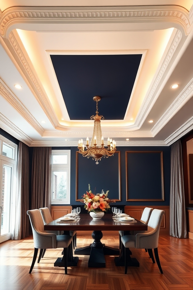 sophisticated recessed ceiling design