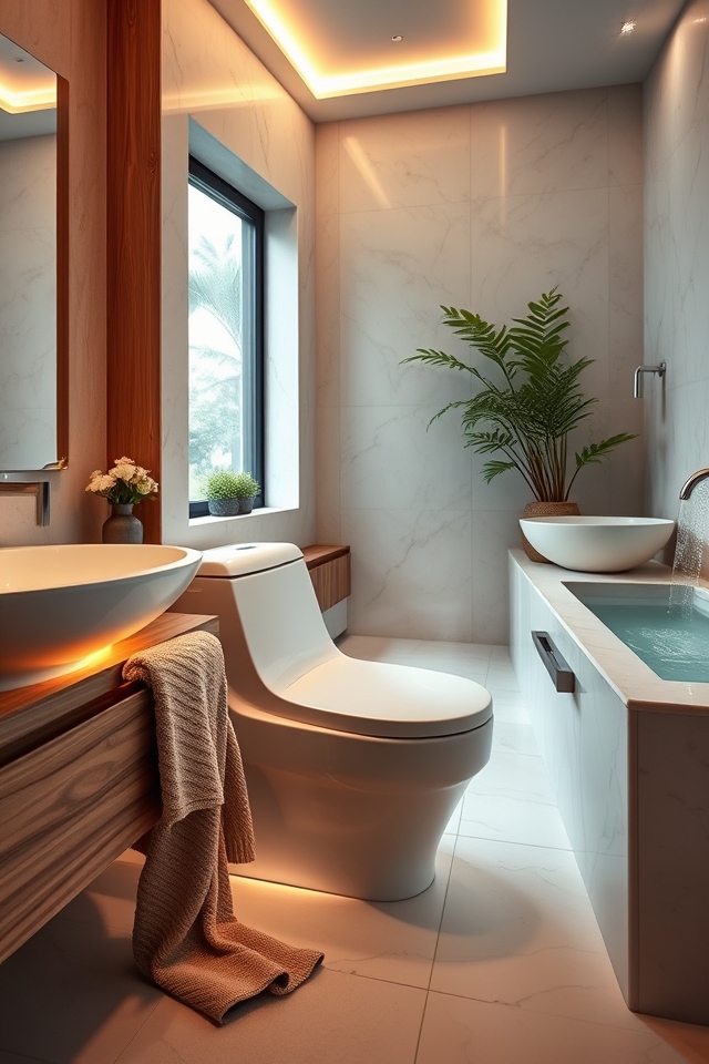 spa like luxury bathroom experience