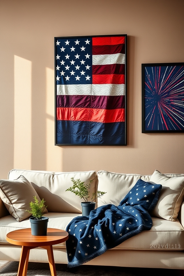 star spangled patriotic wall art