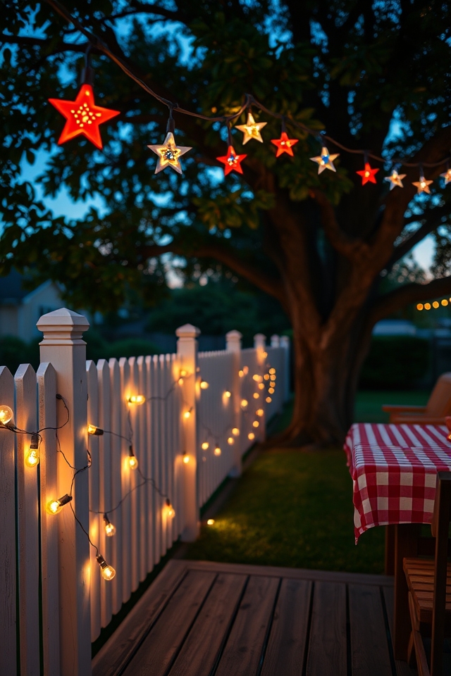 star spangled string lights