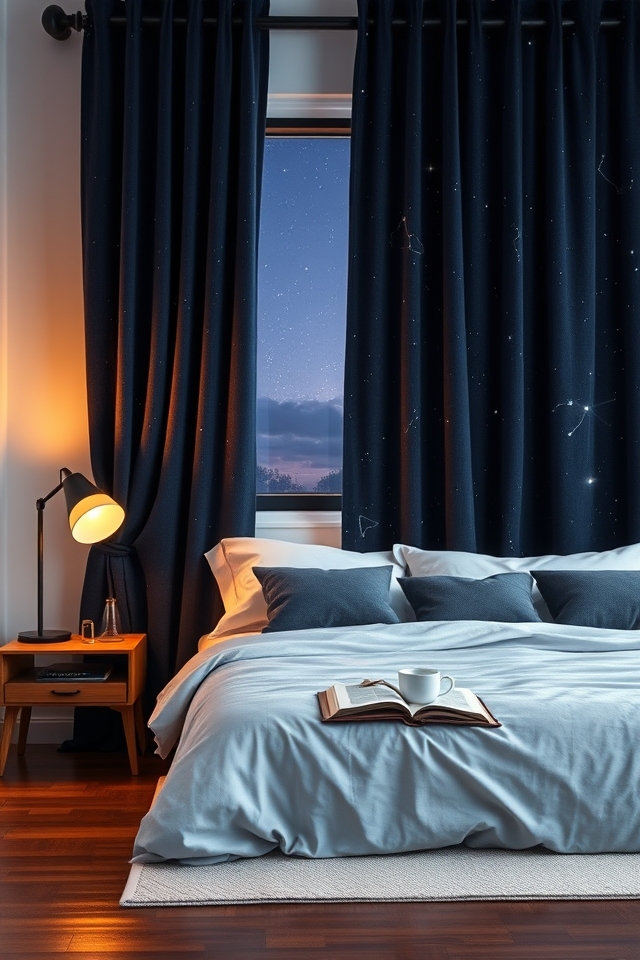 starry celestial night curtains