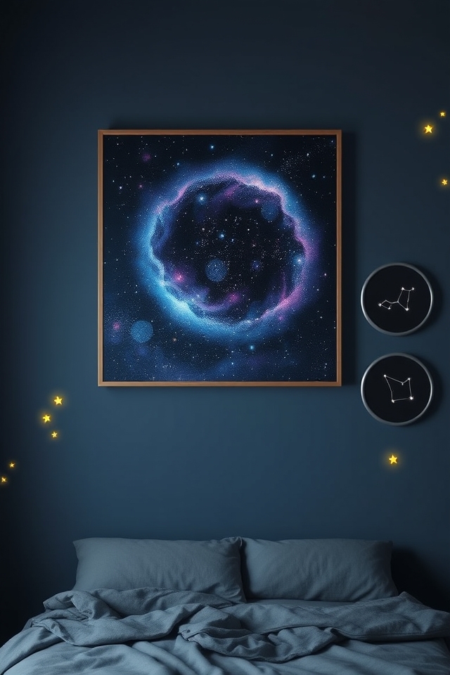 starry constellation wall art